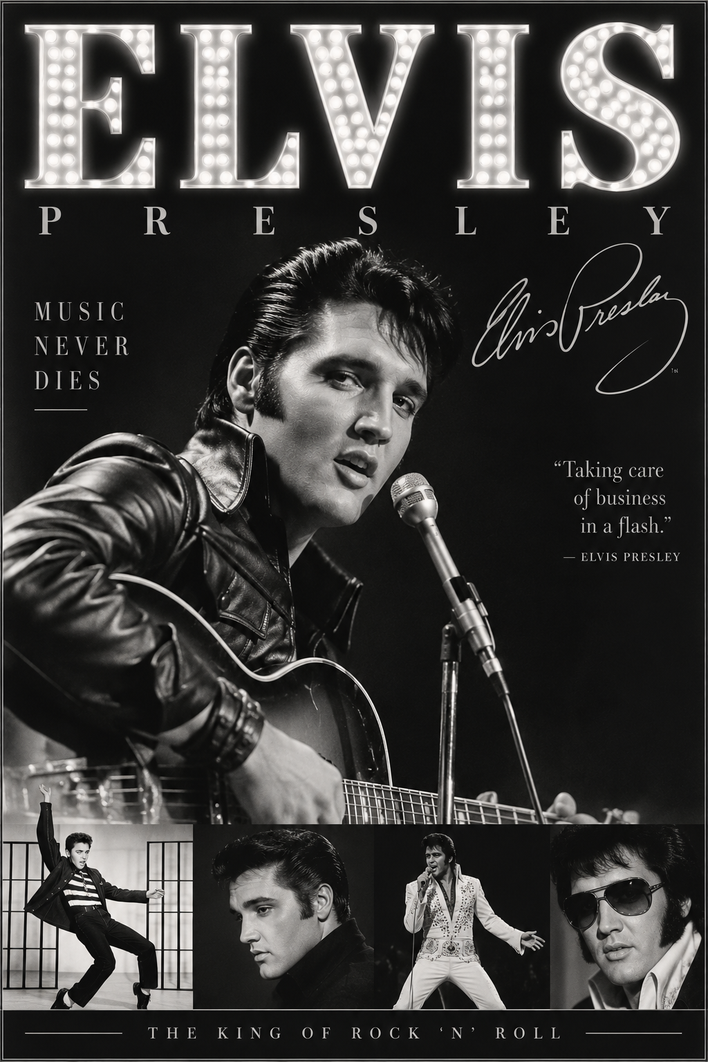 Tribute image of Elvis Presley