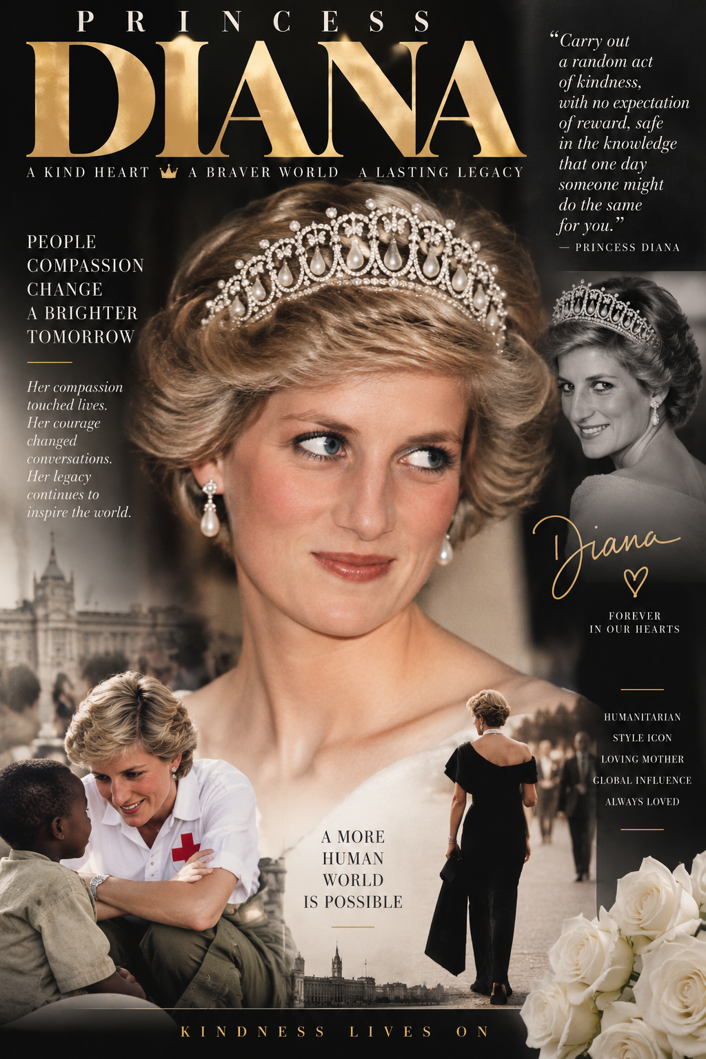Tribute image of Princess Diana
