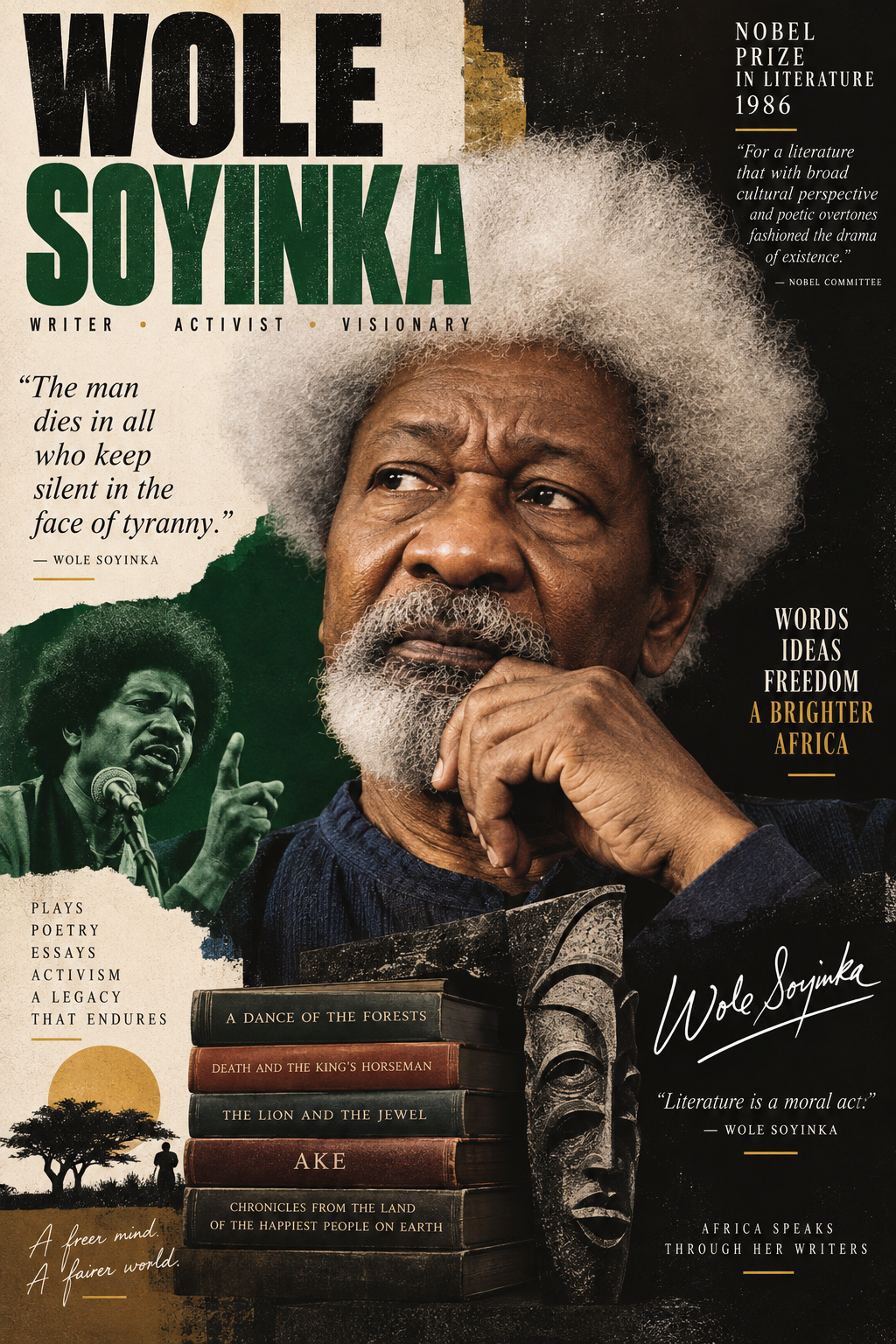 Tribute image of Wole Soyinka