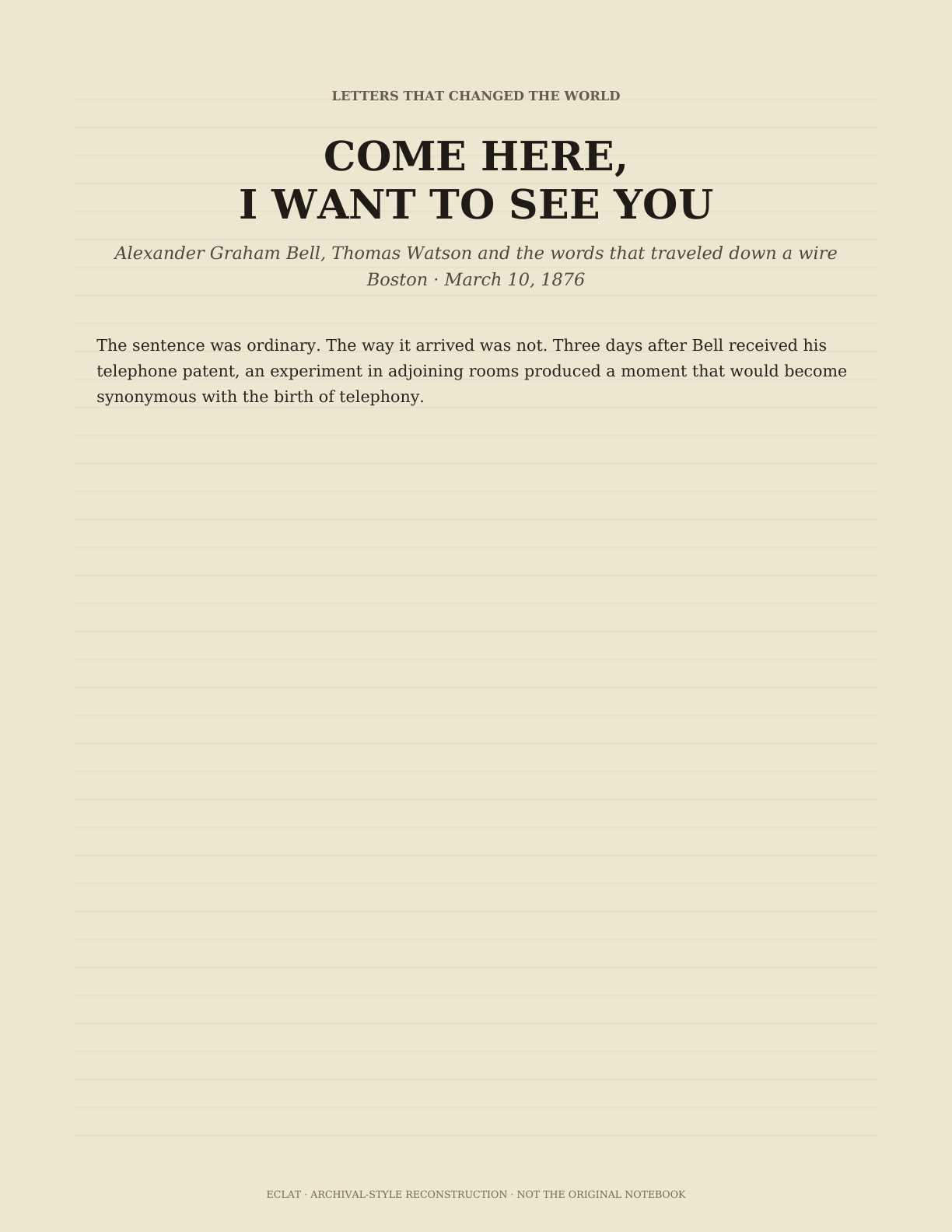 Opening image for Come Here, I Want to See You