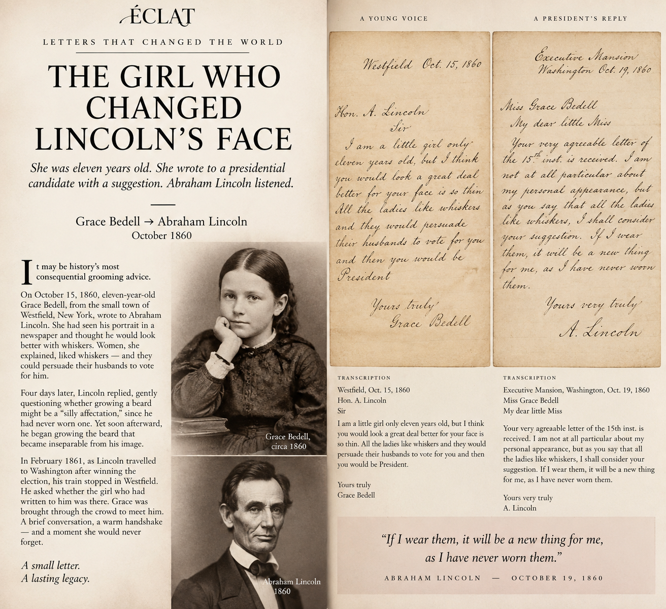 Opening image for The Girl Who Changed Lincoln’s Face